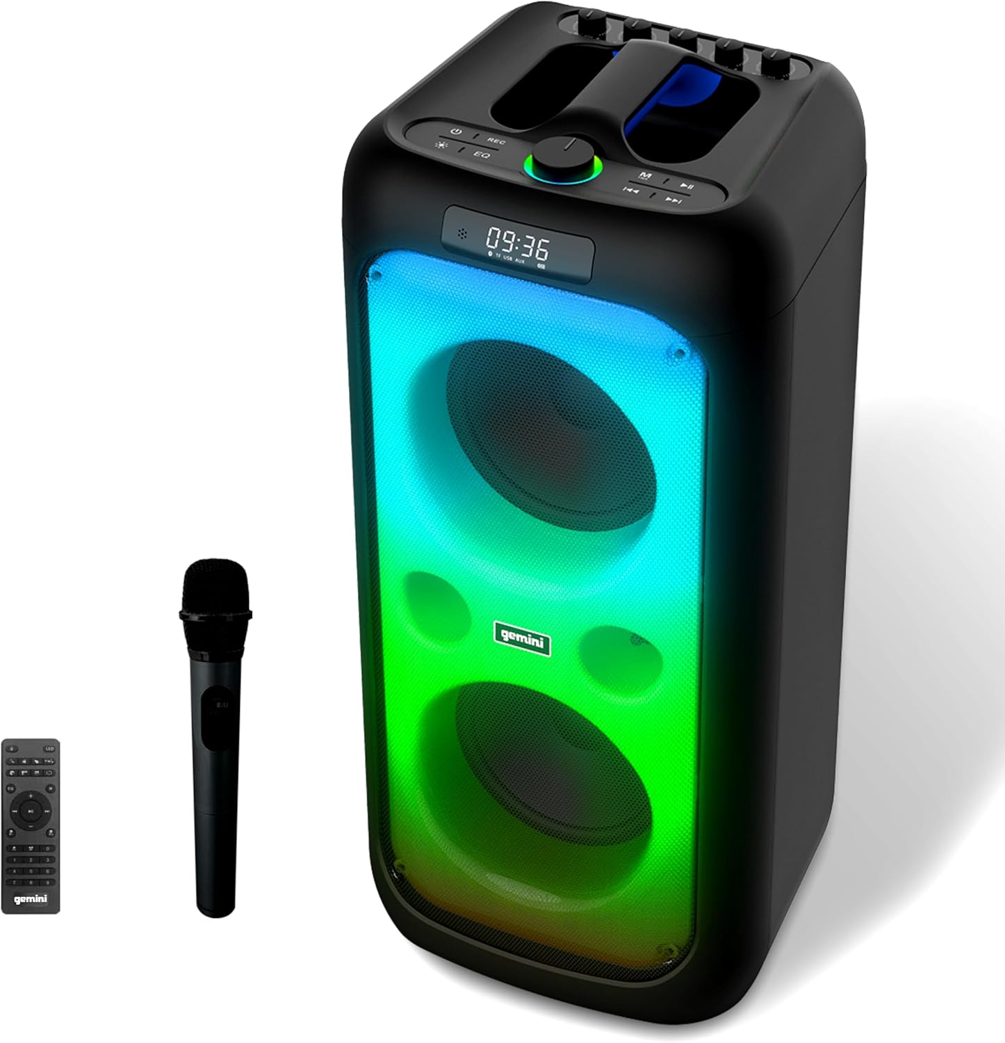Gemini 200W Portable Bluetooth Party Speaker with Dual 6.5" Woofers