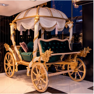 Golden Bed Car For Kids