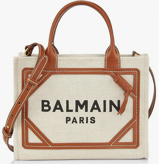 B-Army Canvas Logo Shopper Tote Bag