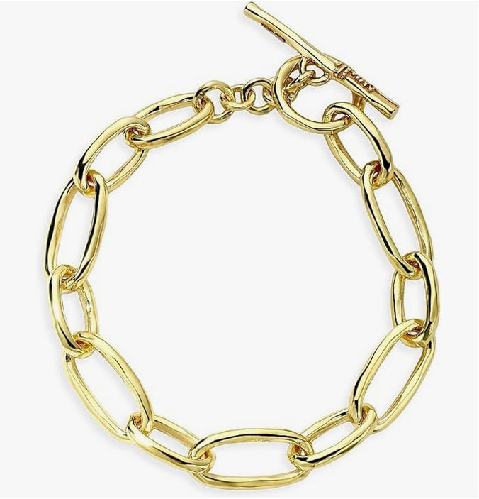 Classico 18K Green Gold Oval-Link Bracelet