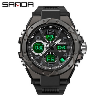 Men's Black Warrior Junior Teenagers Children Waterproof Watch