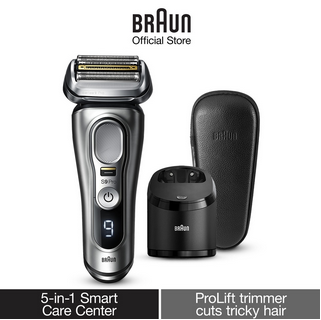 Electric Shaver for Men Rechargeable Wet & Dry Electric Razor Trimmer & Cleaning Device Graphite