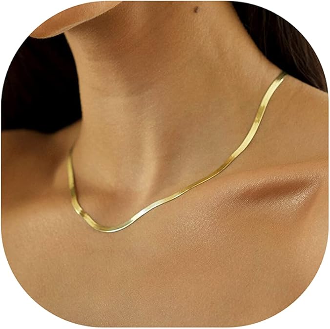 DEARMAY 14K Gold Necklaces for Women