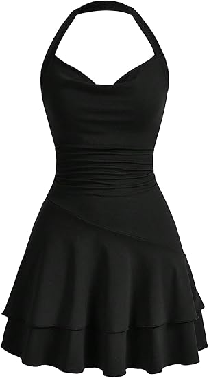 SOLY HUX Cute Halter Mini Dresses