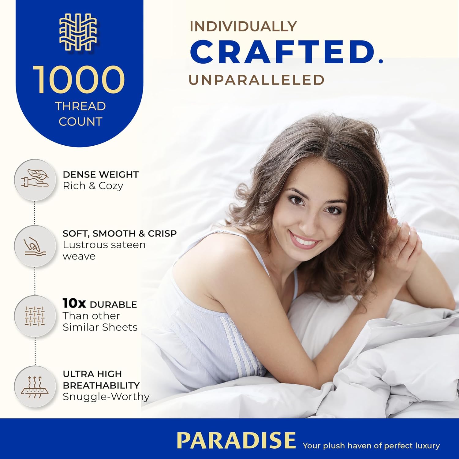 Thread Spread 100% Egyptian Cotton King Size Sheet Set