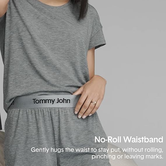 Tommy John Women's Sleep Shorts, Second Skin Fabric, Comfortable Soft Pajama & Lounge Bottoms for Women
