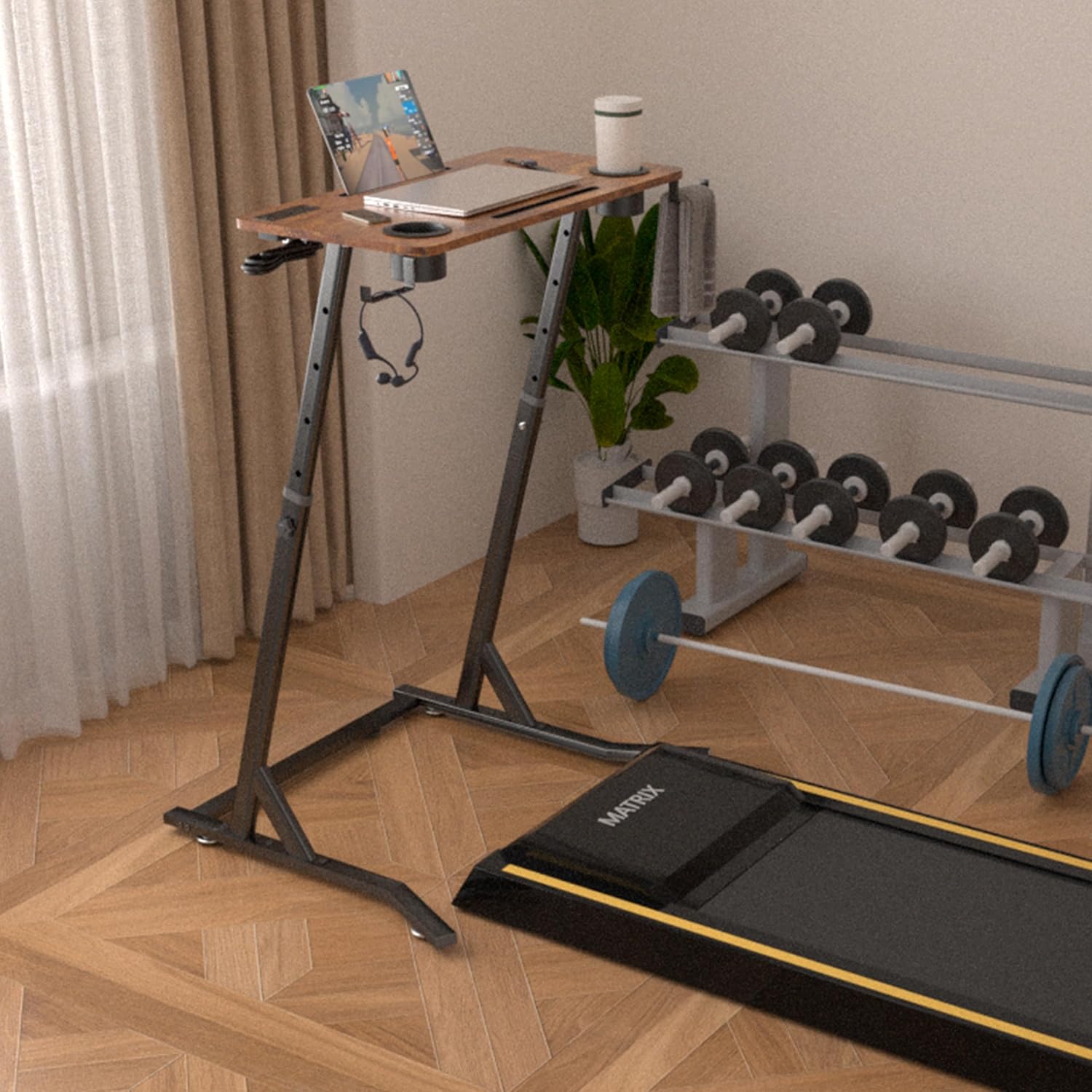 OrigoDeco Bike Desk,Adjustable Cycling Desk
