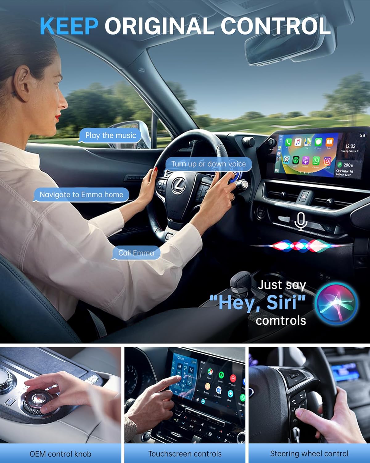 Wireless CarPlay Adapter for Apple iPhone