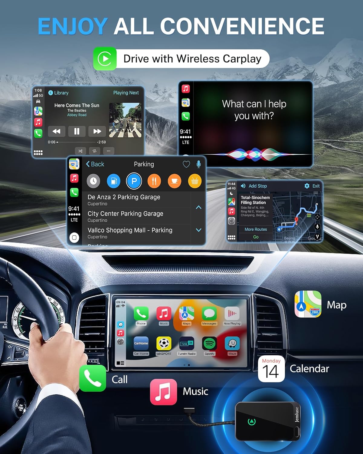 Wireless CarPlay Adapter for Apple iPhone