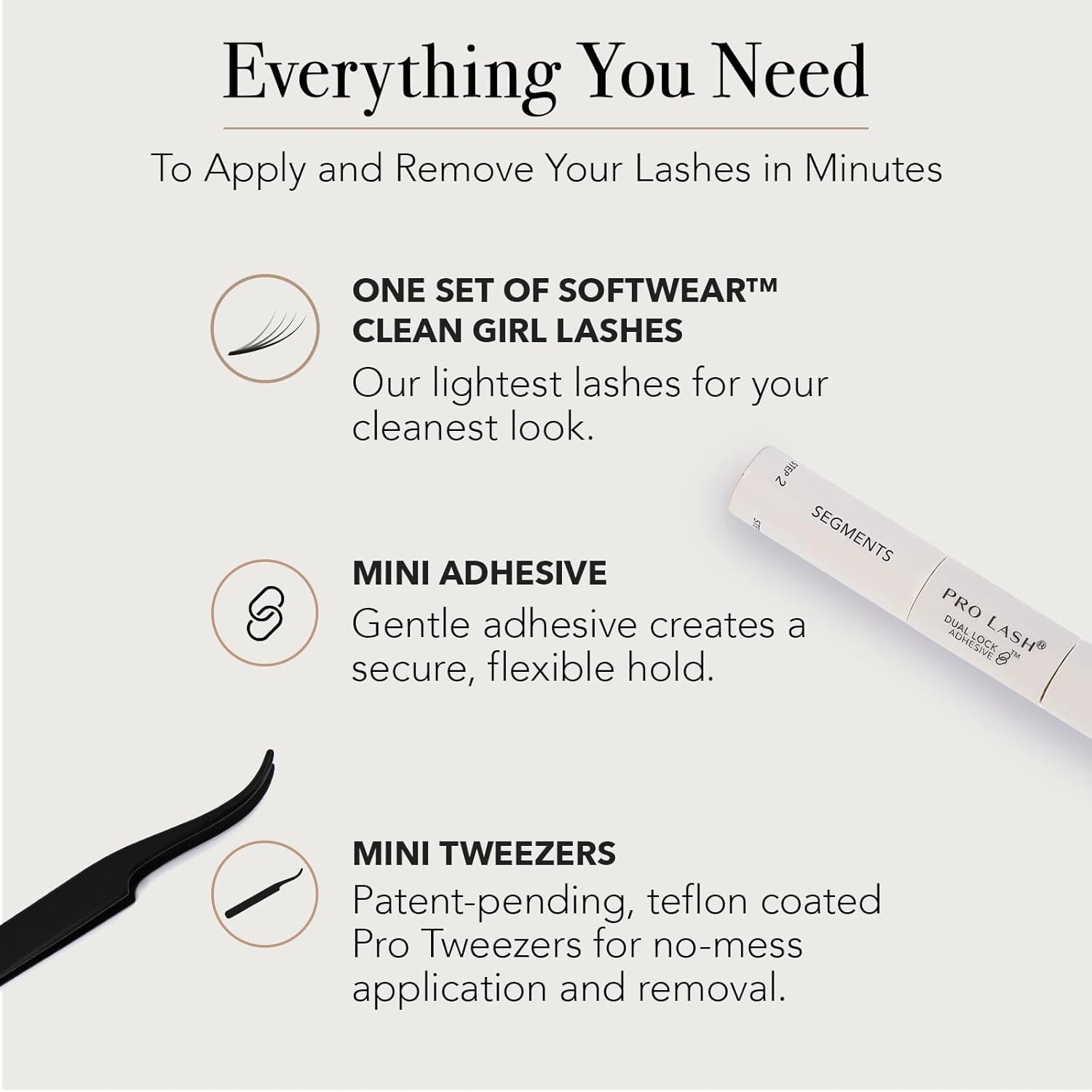 Pro Lash SoftWear Clean Girl Mini Lash Clusters Kit