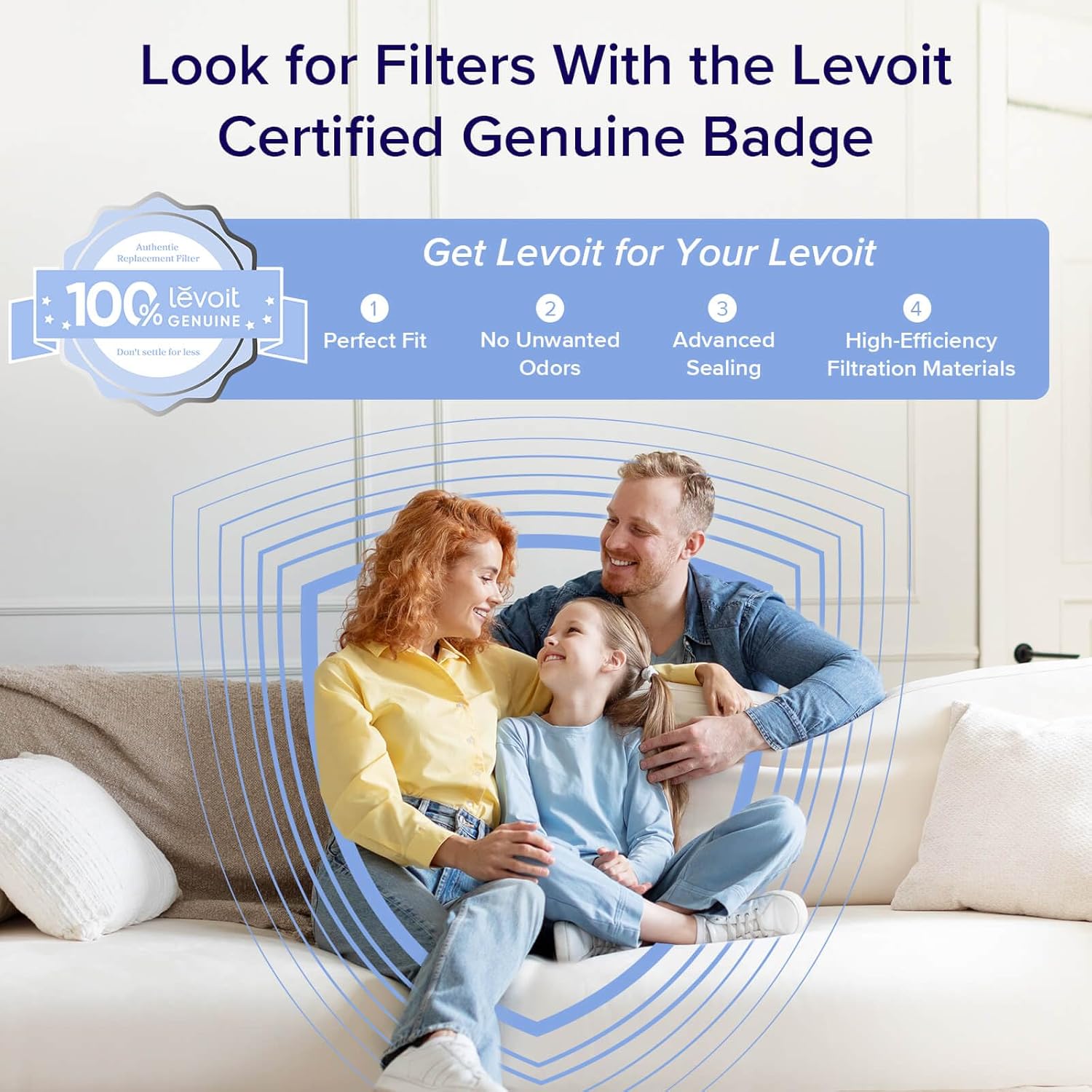 LEVOIT Air Purifiers for Home, Large Room Up to 2933 Ft² With HEPA Sleep Mode