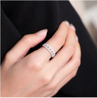 18K ring full diamond
