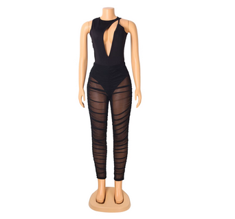 High Waist Hollow Pants
