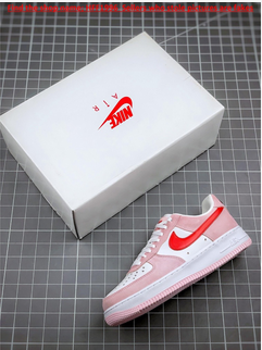 NIKE AIR Force 1 07 QS Valentines Day Pink Red Sports shoes