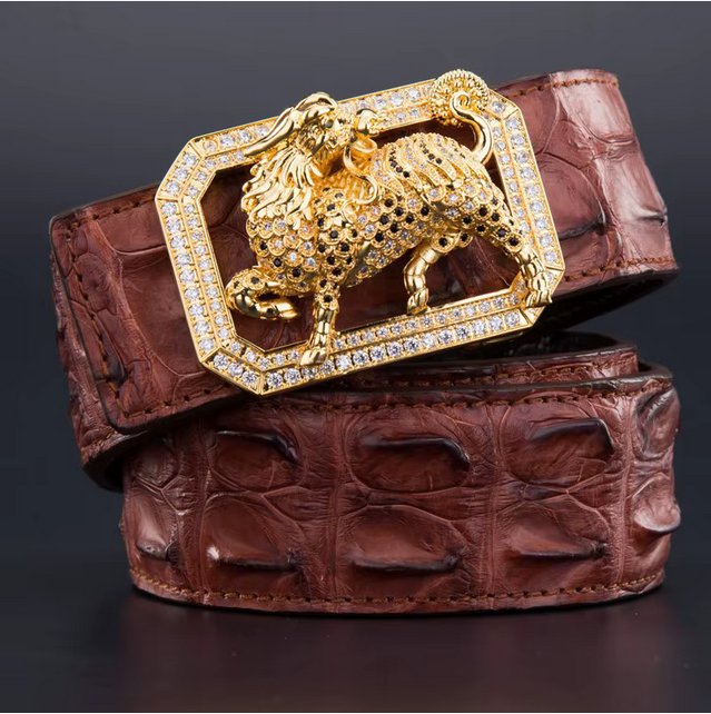 Men's Head layer cowhide leather belt