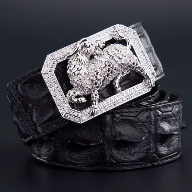 Men's Head layer cowhide leather belt