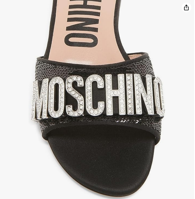 Sequin & Crystal-Embellished Mules