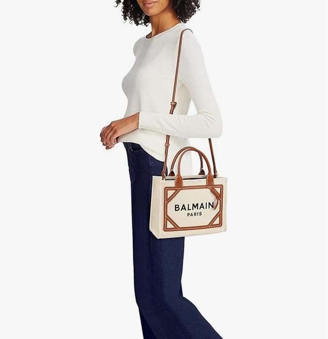 B-Army Canvas Logo Shopper Tote Bag