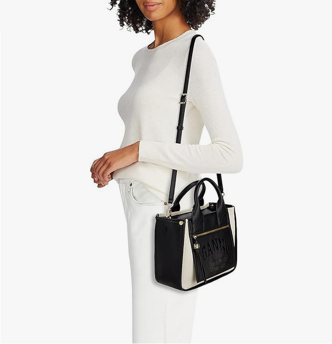 Small Canvas Pocket Tote Bag