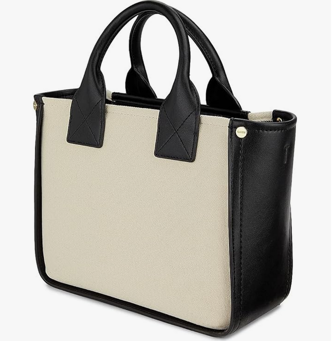 Small Canvas Pocket Tote Bag