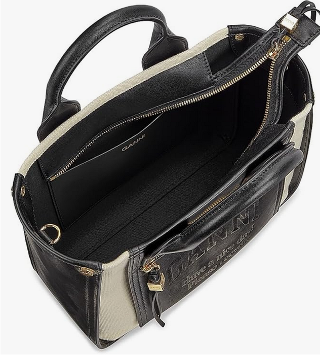 Small Canvas Pocket Tote Bag