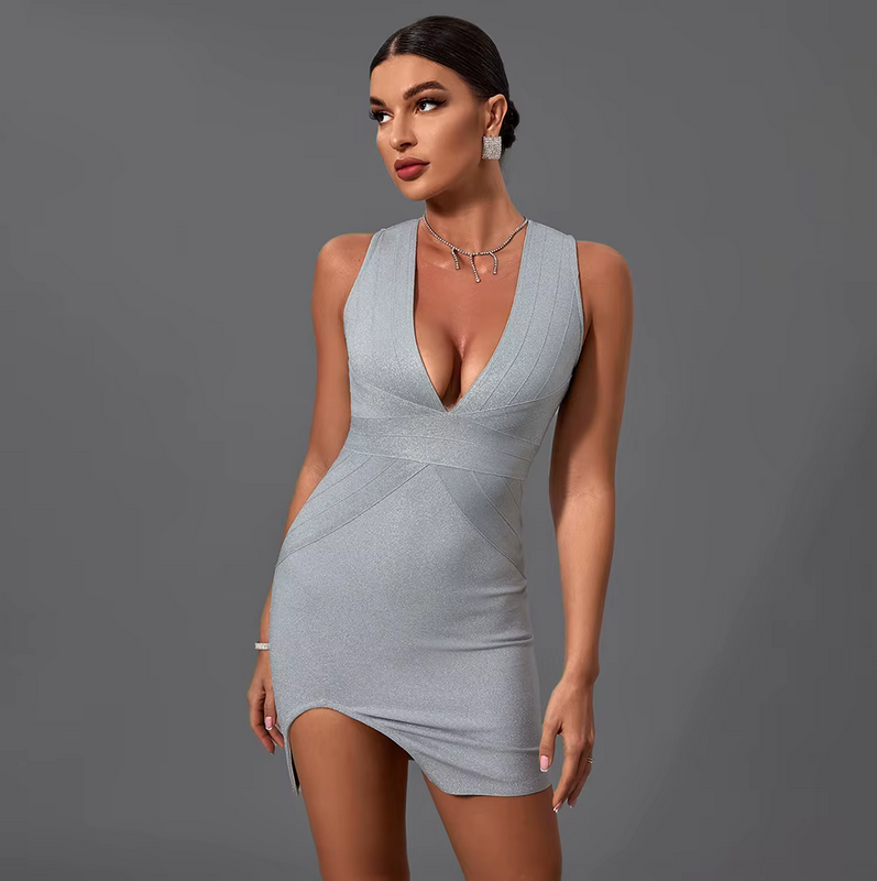Hot Summer V Neck Elegant Dresses