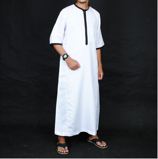 Funbun Men's Short Sleeve Robe