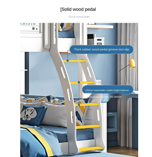 Children's high and low bunk bed