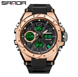 Men's Black Warrior Junior Teenagers Children Waterproof Watch