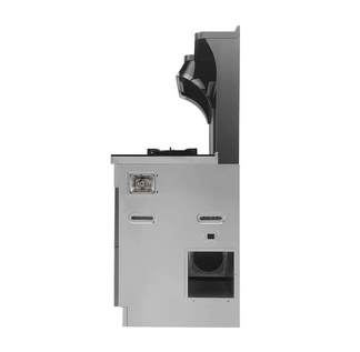 Cooker Hood and Down-Row Integrated Stove