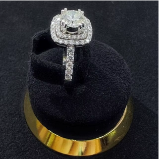 6li GIA vvs2 i diamond stainless steel gold wedding ring