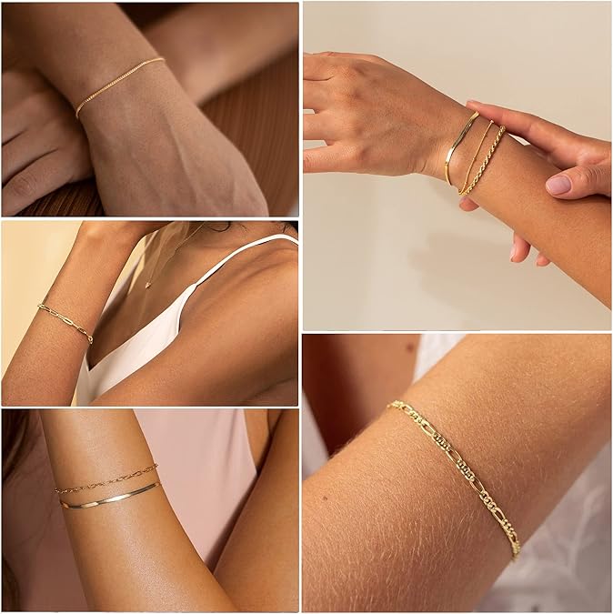 DEARMAY Gold Bracelets for Women Waterproof