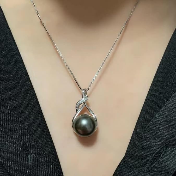 Tahitian Black Pearl Necklace Gift