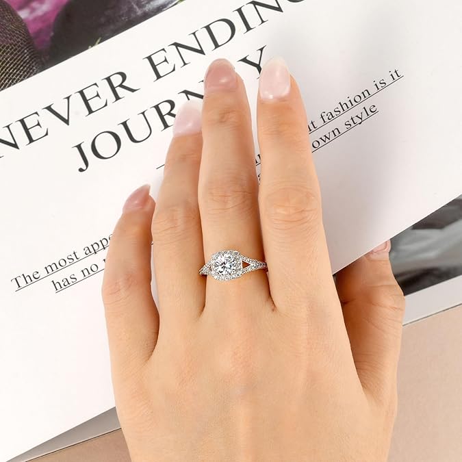 14K White Yellow Gold Plated Cubic Zirconia