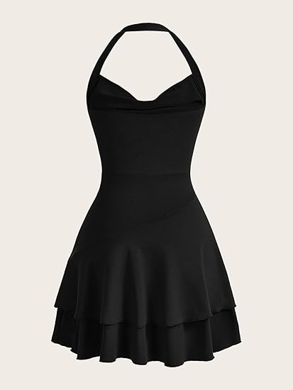 SOLY HUX Cute Halter Mini Dresses