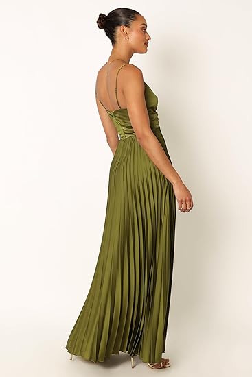 Petal & Pup Women's Naira Pleated Maxi Dress