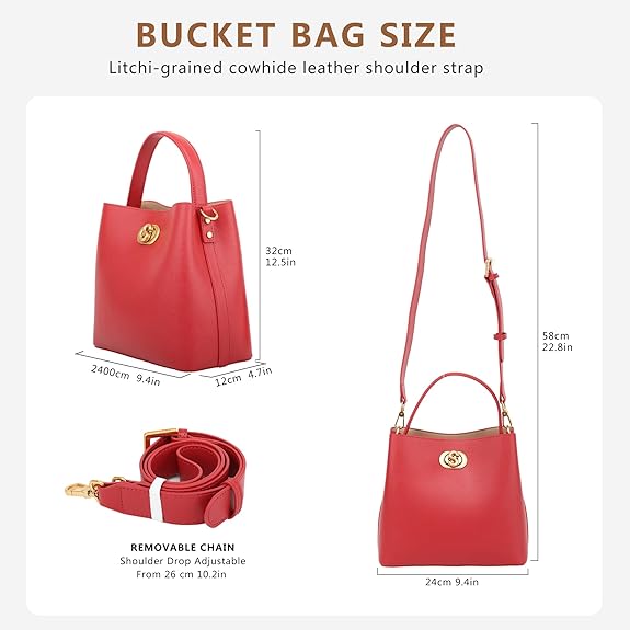 SADI Genuine Leather Tote Bag for Women