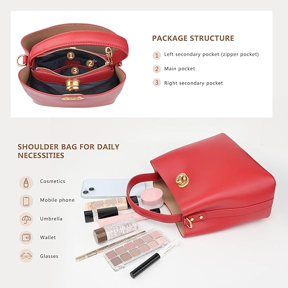 SADI Genuine Leather Tote Bag for Women