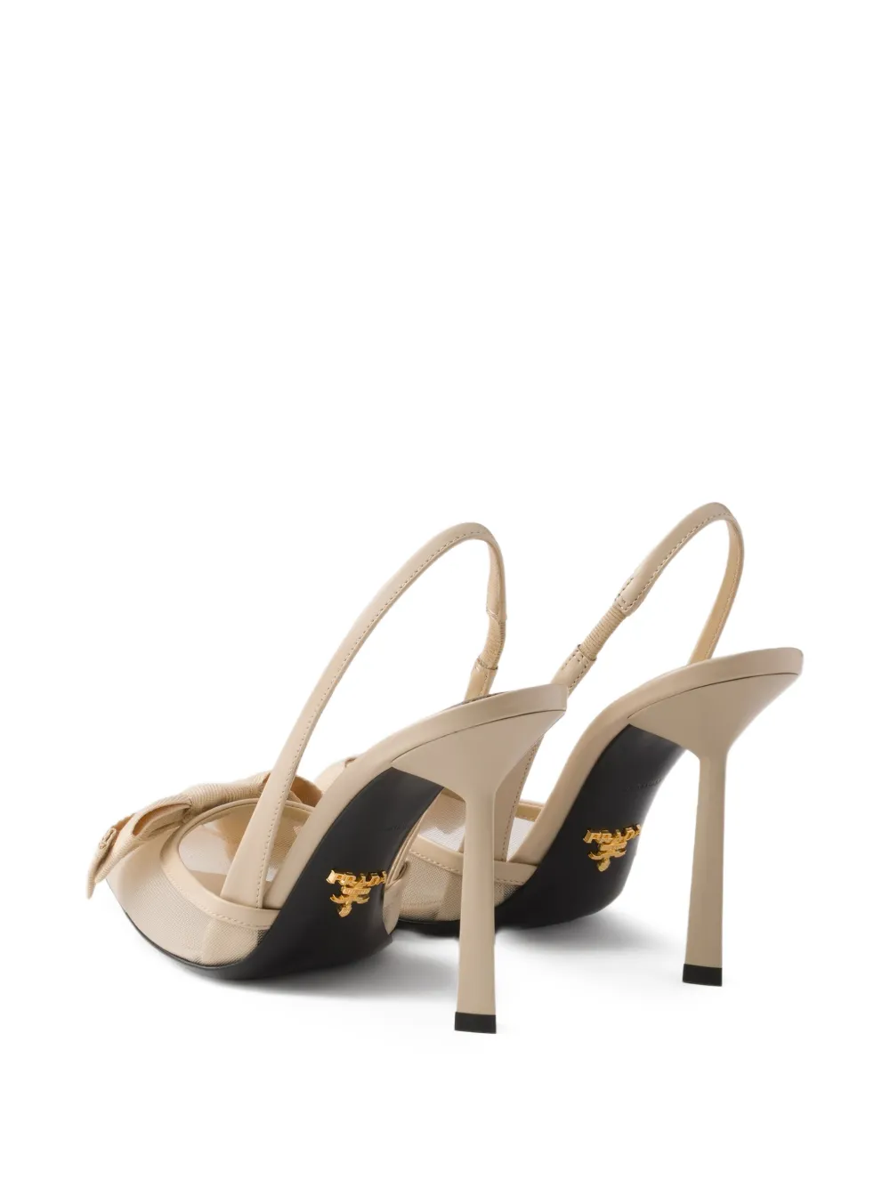 Leather heeled pumps