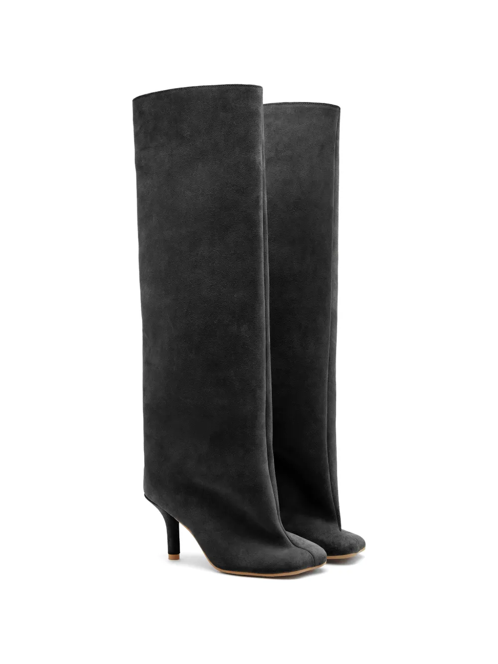 MM6 Maison Margiela  square toe slouch boots